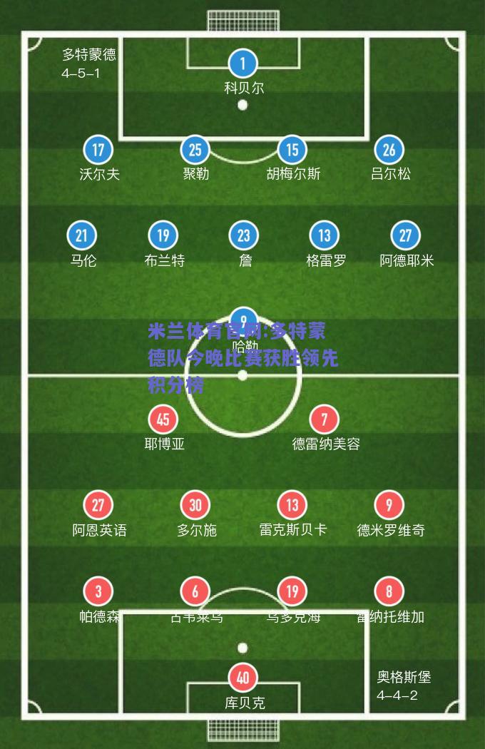 米兰体育官网:多特蒙德队今晚比赛获胜领先积分榜